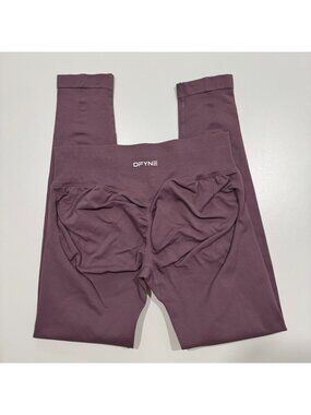 DFYNE Impact Leggings Size M Eggplant Plum